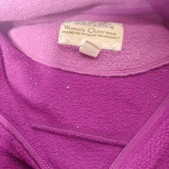 Cabelas Outdoors Womens M Fleece Jacket Pink Full Zip Workwear Fuzzy Farm - Picture 10 of 10